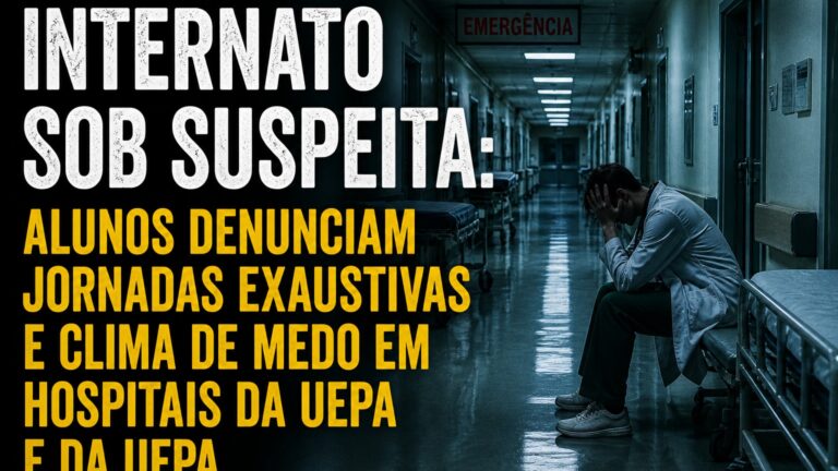 Internato sob suspeita: alunos denunciam jornadas exaustivas e clima de medo em hospitais ligados à UEPA e UFPA