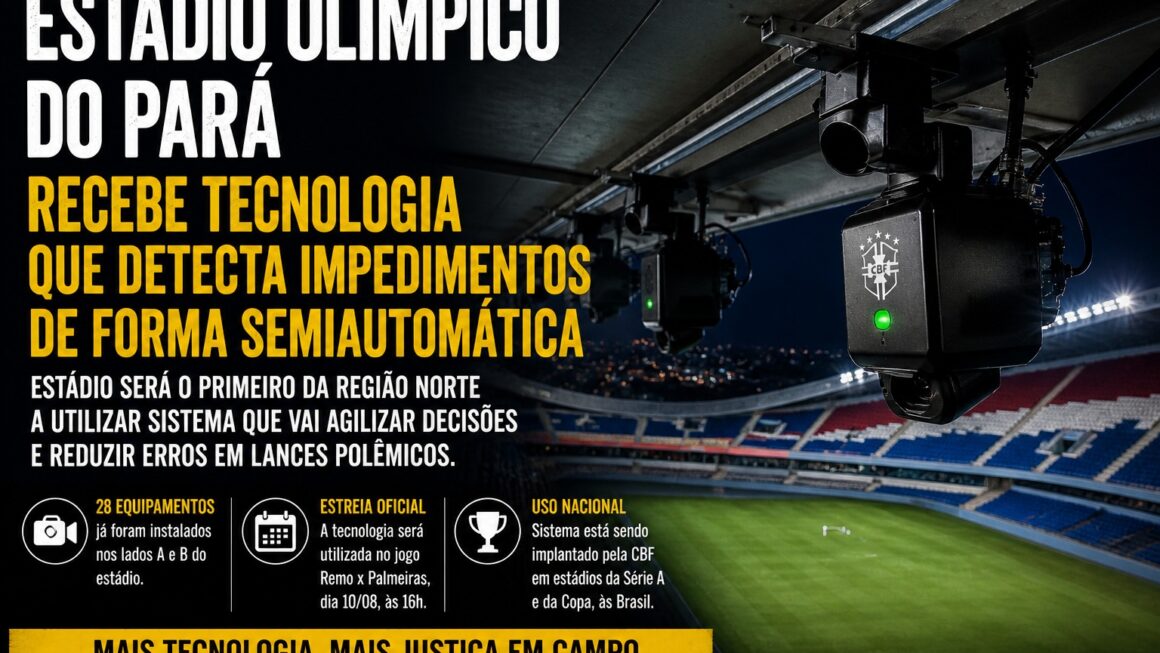 Tecnologia no Mangueirão entra em cena e levanta debate sobre arbitragem no futebol brasileiro