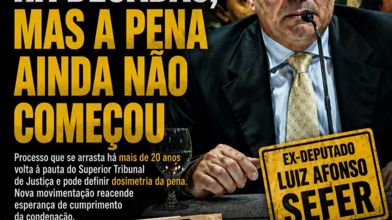 Caso Sefer volta ao STJ e demora na execução da pena acende debate sobre efetividade da Justiça