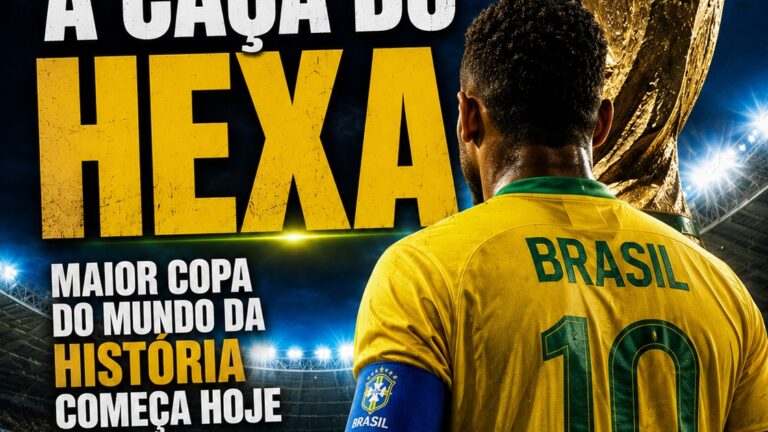 Brasil inicia caça ao hexa na maior Copa da história