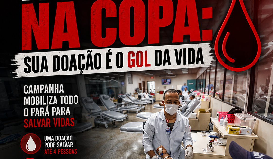 Junho Vermelho entra em campo: Hemopa aposta na paixão pelo futebol para enfrentar desafio permanente dos estoques de sangue