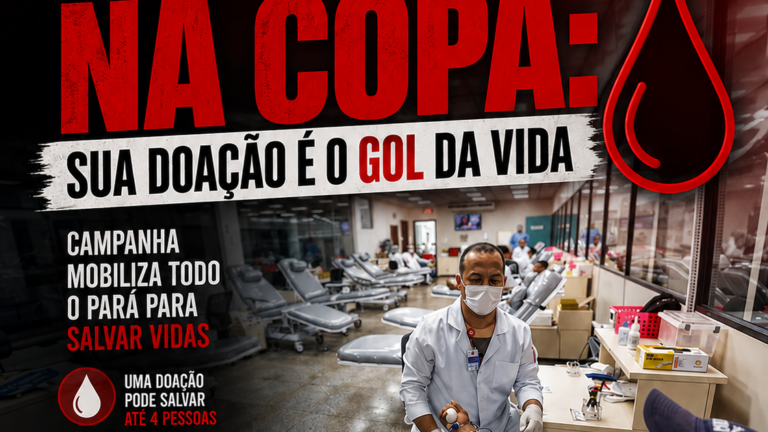 Junho Vermelho entra em campo: Hemopa aposta na paixão pelo futebol para enfrentar desafio permanente dos estoques de sangue